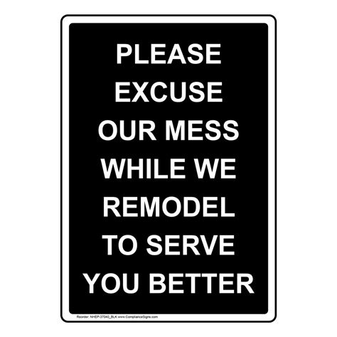 Please Excuse Our Mess Printable Sign
